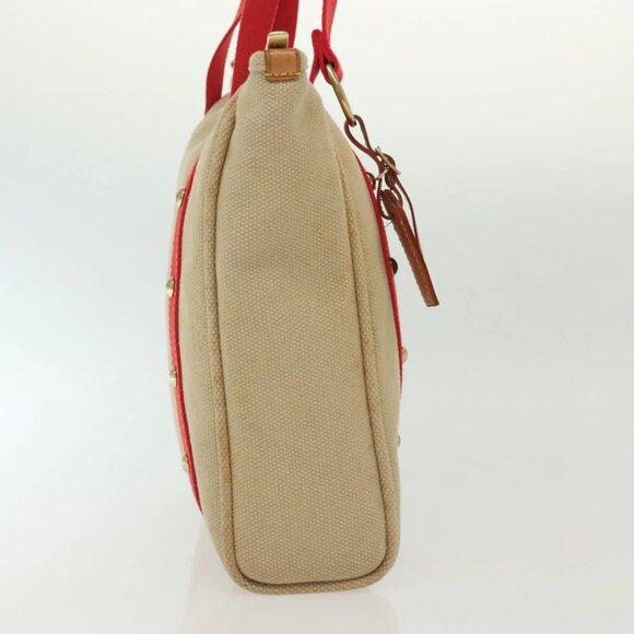 LOUIS VUITTON Antigua Cabas MM Tote Bag Beige Red M40035 LV Auth 137279 - Picture 5 of 16